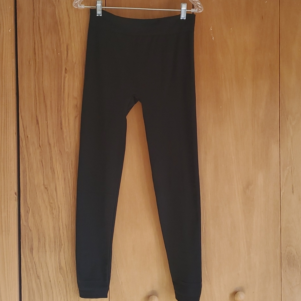 Black Fleece Lined Leggings